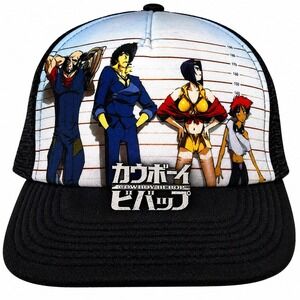 Cowboy Bebop Trucker Hat Snapback Anime Spike Faye Jet Ed Cap OSFA